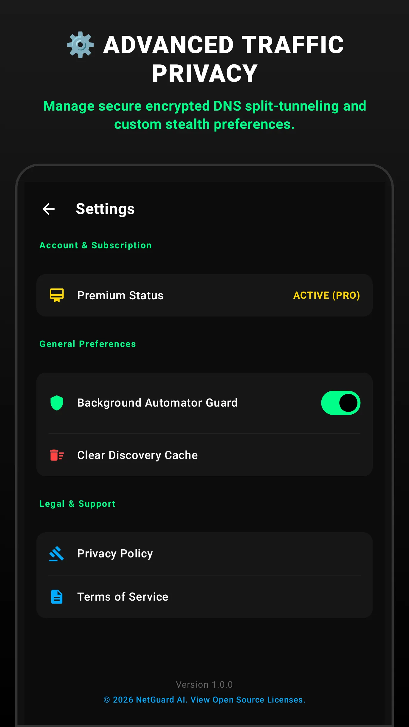 App Settings